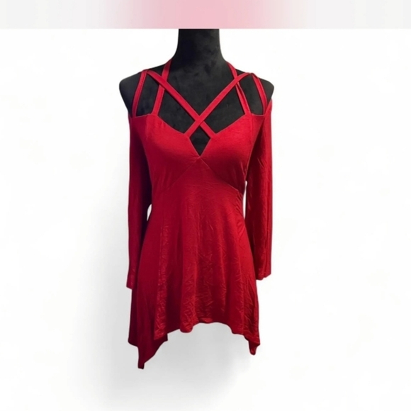 🍂🍁LIKE NEW VENUS STRAPPY TUNIC 2X - Picture 1 of 4